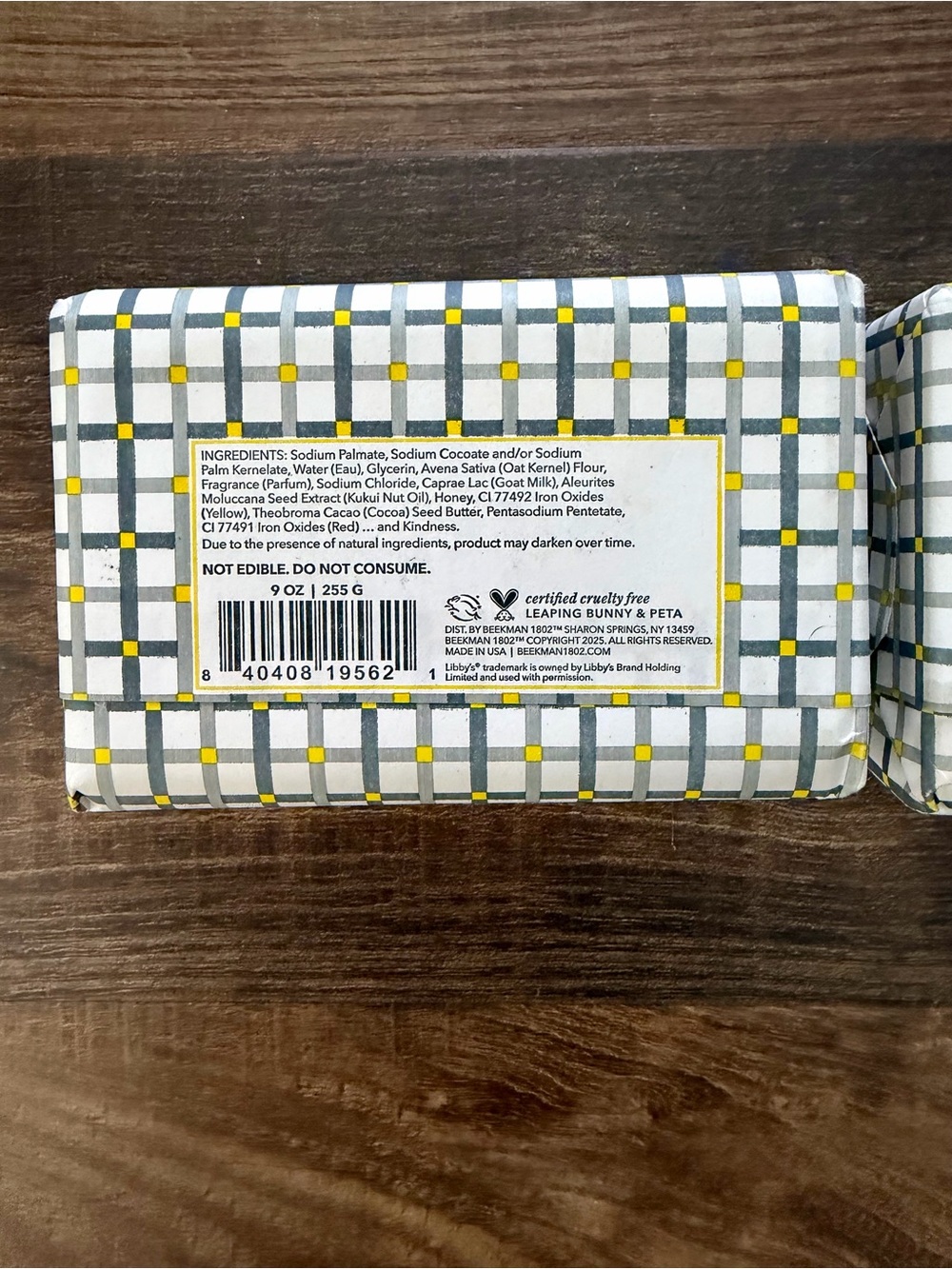 Beekman 1802 Classic Pumpkin Pie & Cream Goat Milk 9 oz. Bars, Set of 2 NEW! - Picture 3 of 4